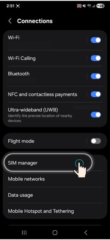 Settings › Connections