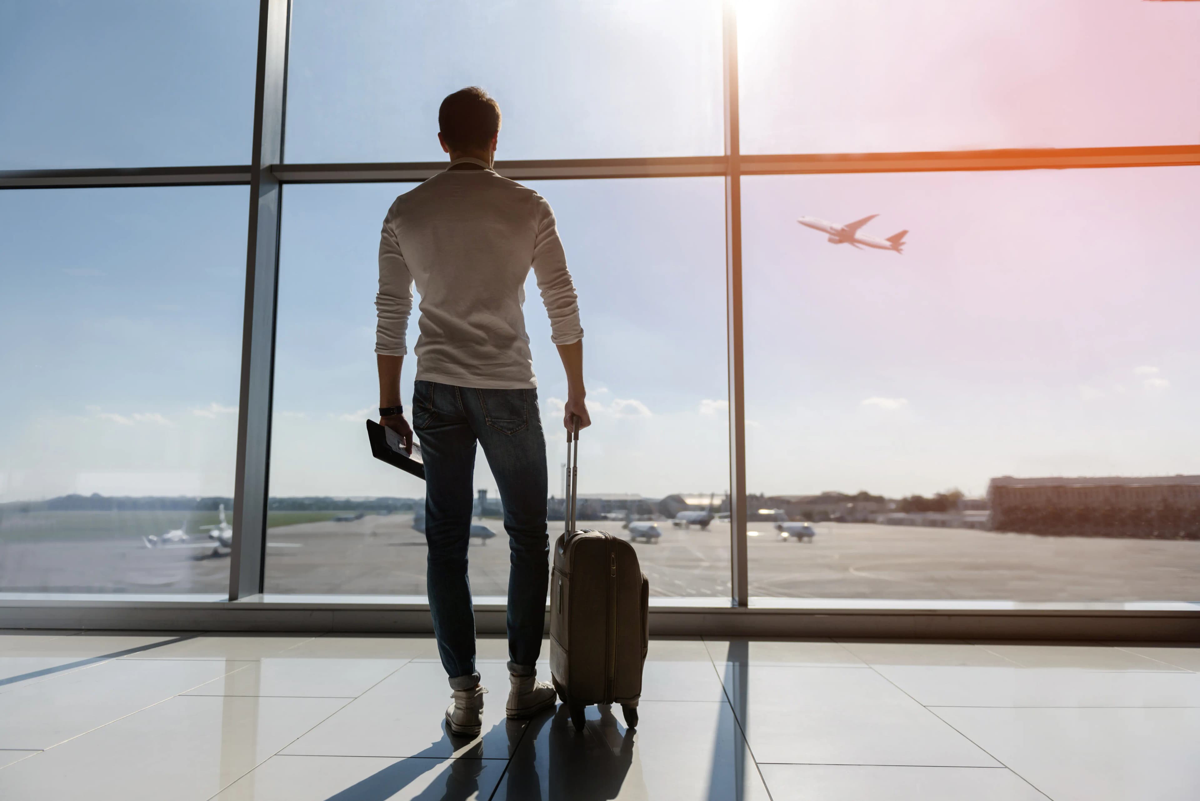 Traveler using Vell eSIM to stay connected abroad
